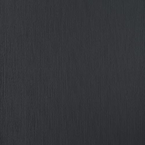 FENTIS Blackout Window Film Privacy 100% Light Blocking Heat Reflective Window Film Sun Blocker for Home Office No Glue Black Brushed Frosted Window Film 44.5x200cm