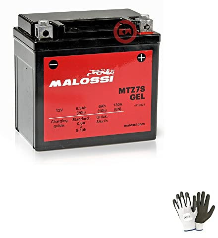 COMPATIBILE CON YAMAHA MT-07 Tracer A (MTT690) 700 dal 2021 al 2022 BATTERIA IN GEL MALOSSI MTZ7S GIA' PRONTA ALL’USO ATTIVA PER MOTO SCOOTER BATTERIE 6 AH AMPERE 12 VOLT
