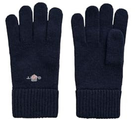 GANT Unisex Shield Wool Gloves Handschuhe, Marine, Standard