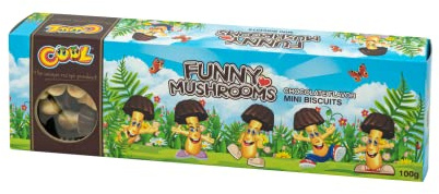 COOL Funny Mushrooms Chocolate, Kleingebäck in Pilzform, 100g