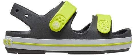 Crocs Crocband Cruiser Sandal T, Sandali Unisex - Bambini e Ragazzi, Slate Grey Acidity, 27/28 EU