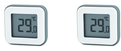 SCS Sentinel - HCN0048 - Thermomètre digital - Thermomètre intérieur - Hygromètre intérieur - Instrument météorologique - Digithermo magnet (Lot de 2)
