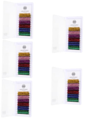 POPETPOP Lash Glitter 30 Paires Faux Cils Scintillants Cils à Paillettes Cils De Paillettes Colorées Noël Cils Colorés Avec Des Paillettes Vaporeux Bleu Briller Fibre Colorée Faux Cils Fantaisie