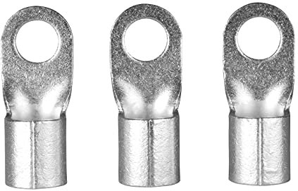 ERKO Ringkabelschuhe Set 10 Stück 1,5 ÷ 2,5mm² M5 Professionalle kupfer, galvanisch verzinnt, nach DIN 46234, Ohne Isolierung für Mehraderkabel Cu, schützt elektrische Verbindungen