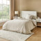 HULALA HOME Comfort Bettwäsche 135 x 200 2teilig Bettbezug - Schnell Trocknend Bettwäsche-Sets 135 x 200 cm mit 1 Kissenbezuge 80 x 80cm, Beige