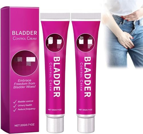 Bladder Control Cream,Helps to Reduce Bathroom Trips,Promotes Healthy Metabolism,See Results in 7 Days (2 pcs)