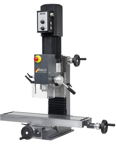 WABECO Fräsmaschine F1220 HS MK2 mit Kugelrollspindeln XYZ-Achse 2,5 kW Arbeitstisch 700x180 mm Made in Germany