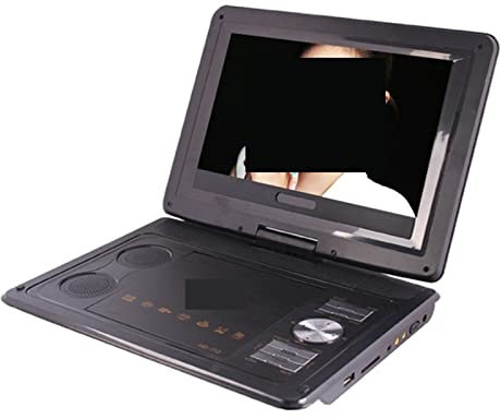 NGBFF Tragbarer DVD-Player, DVD-Player, Digital Multimedia Portable EVD/DVD Video Machine Card Reader USB Ports Analog TV/Game/270 Grad schwenkbarer LCD-Bildschirm,für Zuhause, Auto