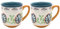 LESSER & PAVEY Flower Mugs Set of 2 Embossed Elements Tea and Coffee Mugs for Hot Drinks | Fine China Printed Mugs for Kitchen & Home | Reusable Ceramic Cups for Every Occasion | Gifts for Women & Men
