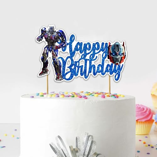 Optms prme Happy Birthday Cake Topper - Birthday Decorations.