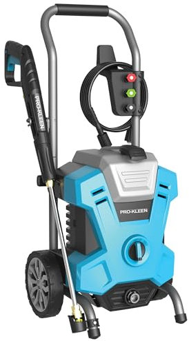 Pro-Kleen Pressure Washer Electric High Performance Power Jet Wash Cleaner For Patio and Car 2100W, Max 165Bar, Portable For Cleaning Drives, Walls, Vehicles, Garden Furniture