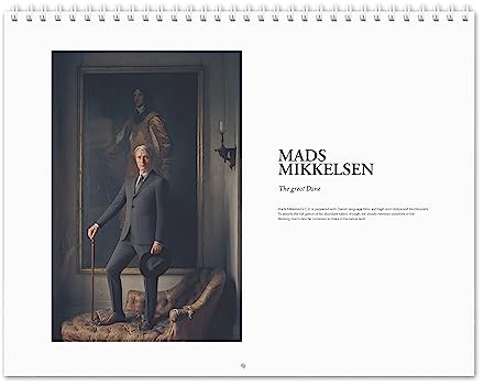 Mads Mikkelsen Vol.2-2026 Wall Calendar