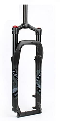 TAXXII MTB Fork 26 Fat 4.0 Tire Mountain Bike Suspension AIR Superlight Aluminum Alloy Bicycle Gas Manual Lockout 1 1/8u201d Straight Tube Disc Brake QR 9mm Travel 100mm