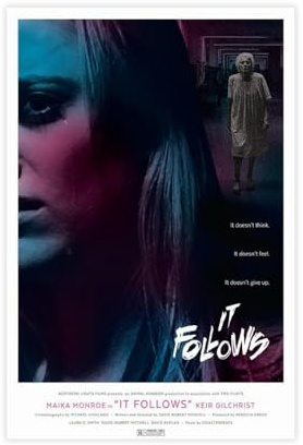 fshsxver Filmposter It Follows, Leinwandposter, Schlafzimmer, Dekoration, Landschaft, Büro, Raumdekoration, Geschenk, 30 x 45 cm