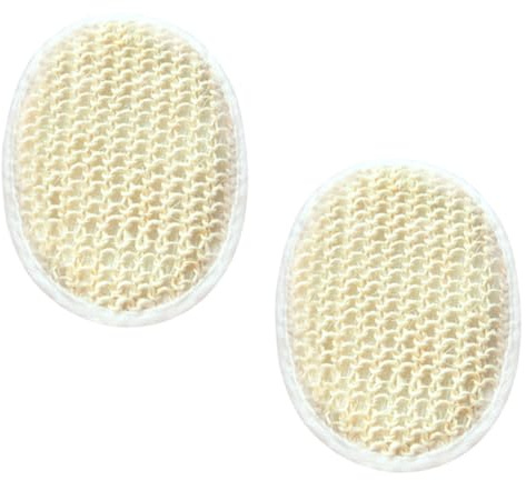 SEWACC 2pcs Exfoliating Sisal Sponge Ball Bath Body Cleaner Soft Bath Scrubber for Body Clean Wipe Use in Bathtub Super Soft Exfoliating Sponge Random Color
