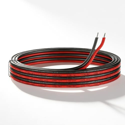 20Meter 22AWG Electrical Wire 12v Wire Flexible Extension Cable For Led Strip Lights Car Audio Rgb Lighting Diy Electronics Wear-Resistant Oxidation Resistance