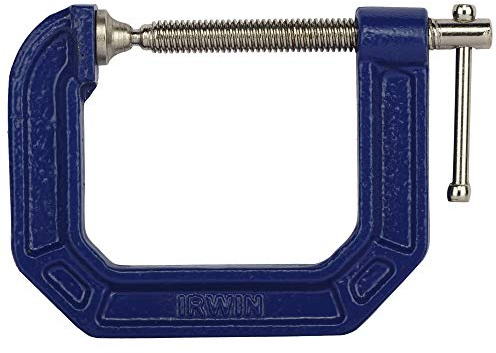 IRWIN Tools QUICK-GRIP C-Clamp, 2-1/2-inch, 2-1/2-inch Throat Depth (2025103)
