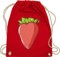 Turnbeutel Rucksack - Sprüche Statement - Erdbeere Erdebeer Erdbeeren Sommerfrüchte Geschenk - Unisize - Rot - erdbeertaschen mit aufschrift erdbeer beutel statements strawberry stoffrucksack