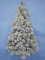 Albero Di Natale A Metà Innevato Basket White 150 Cm