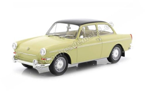 VW 1500 S (Typ 3), beige/schwarz, 1963, Modellauto, Fertigmodell, MCG 1:18