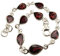 SilverStarJewel 925 massives Sterling Silber Granat Januar Geburtstein Armband 21,08 cm 7,4 Gram Muttertag Das Einkaufen