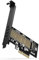 AXAGON ECO PCEM2-N PCIE NVME M.2 Adapter. Interner Adapter PCI-Express x4 zum Anschluss von NVMe M.2 SSD Festplatte am Computer