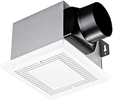 Tech Drive Bathroom fan with light 80 CFM, 2.0Sone No Attic access Needed Installation,Very Quiet Ventilation and Exhaust Fan With LED light 4000K 600LM