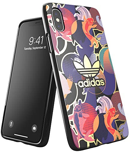 adidas Schutzhülle für iPhone X, Schutzhülle, iPhone XS, transparent, mit chinesischer Grafik, erhöhte Kanten, Original Schutzhülle