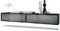 Vladon 2er-Set TV Board Lana 100, Made in Germany, Lowboards je 100 x 29 x 37 cm mit viel Stauraum, Korpus in Schwarz matt, Fronten in Graphit seidenmatt | Große Farbauswahl