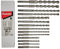 Makita D-71956 14 Piece TCT Drill Bit Set