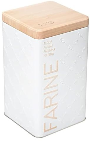 FIVE Simply Smart - Boîte à Farine Scandi 18cm Blanc