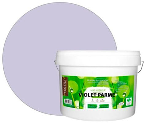 BOX DECO COULEURS Pintura de pared natural ecológica con aspecto mate interior Natura – 10 l/130 m², morado