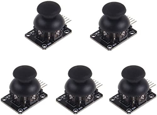 Fasizi 5 piezas PS2 Joystick Game Controller XY Dual-Axis Joystick Breakout Module para Arduino