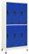 vidaXL Schließfachschrank Metallschrank Lagerschrank Aktenschrank Fächerschrank Spindschrank Spind Umkleideschrank Spint Grau Blau 90x45x180 cm Stahl