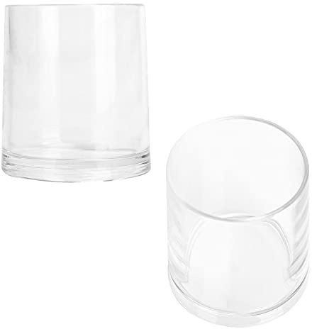 Acrylic 200ml Premium Plastic Water Tumblers, Mini Tea Cup Drinking Glass, FallProof, Durable,AntiSlip For Hotels, Restaur, Home,Office(Transparent)