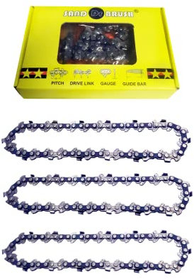 Catene 6 pollici 3 Pezzi per Sega Mini Motosega Portatile Ricaricabile,Passo 1/4, Spessore 0.043(1.1mm),37DL,Lunghezza Catena 23cm,Piastra Guida 18.5cm,Ricambio per Motoseghe Portatili