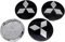 MOIJEY 4 Stück Auto Radnabenkappen für Mitsubishi ASX Colt Outlander Lancer EVO Pajero Eclipse Xpander Space Star 60mm, Nabendeckel Ersetzbar Radnabenabdeckung, Wasserdicht Radnabendeckel Zierdeckel