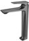 Rubinetto Da Bagno Per Lavandino Miscelatore Monocomando Miscelatore Lavabo Alto Miscelatore Bagno Lavabo Monoforo Tutto In Rame Miscela Calda E Fredda,grigio Canna Di Fucile,alto