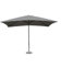 Briconess.com Parasol d'extérieur de jardin 3 x 3 m avec poteau pivotant en aluminium et toile en polyester lourd Zambie, 300x300 cm