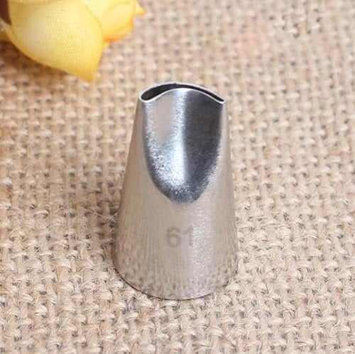 1PCS #61 Cake Cream Decoration Tips Piping Nozzle Stainless Steel Pastry Nozzle Cake Piping Tools-Default