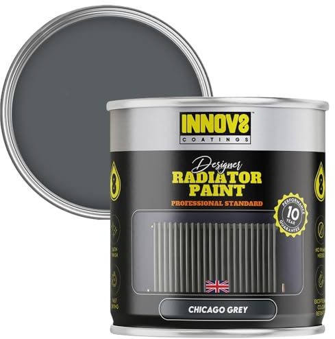 INNOV8 COATINGS RADIATOR PAINT - 750 ml - Satin - Fast Dry (Chicago Grey)