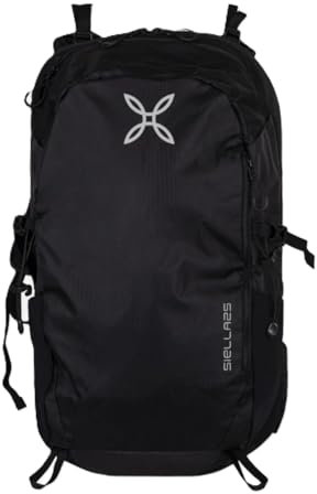 MONTURA SIELLA 25 ZAINO 25 LITRI ROBUSTO E VERSATILE IDEALE PER TREKKING E ARRAMPICATA (NERO)
