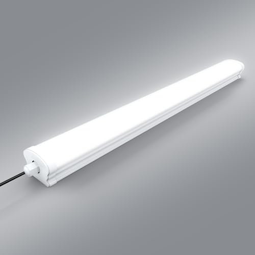 Lightasea Feuchtraumleuchte Led,Led Röhre 120cm 40W 4000LM 6500K Kaltweiß IP66 Wannenleuchte Werkstattlampe Kellerlampe180° Abstrahlwinkel Leds Leuchtstoffröhre für Keller Werkstatt Garage Küche Büro