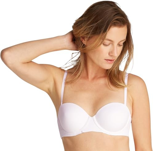Calvin Klein Damen Push-Up BH Abnehmbare Träger, Weiß (White), 70A