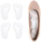 QEQSHQO 4 Pcs Gel-Fußgewölbe Einlegesohlen, Orthopädische Einlegesohlen, Silikon Fußeinlagen, Fußgewölbe-Stützeinlagen, Plantarfasziitis, Schuhgewölbe Stützgel, High-Heel-Einlagen, Kissenpolster