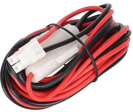 Cuifati DC Cord Car Power Cable, 9.8ft CB Mobile Radio Connector Cable with 15AMP Fuse for TK7180 TK8180 TK7302 TK8302 TK7360 TK8360 NX 820 NX 740 NX 840 NX 900