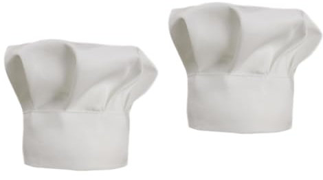 COLLBATH 2 Stücke Neugeborenen Halloween Dress up Kochmütze Dehnbarer Stoff Baby Foto Requisiten Cosplay Kostüme 0-1 Monat Weiß