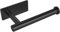 Gewtur Porte Papier Toilette, Support Papier Toilette Mural Acier Inoxydable Porte Rouleau Papier Toilette sans Perçage pour Salle de Bain et Cuisine, Noir