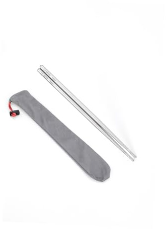 KEITH Titanium Chopsticks, Lightweight Round Hollow Design, Camping Utensils (6.69in Ti5626)