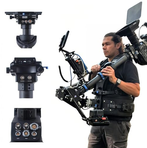 Thanos-PROCINE Steadycam Axis, sistema di stabilizzazione del carico utile di 34,9 kg per operatore cinematografico compatibile con fotocamere cinematografiche Alexa 35, RED, Amira, FX6, Canon C400